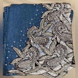 Embroidered with sequins and pearls size 8 tall by Boston Proper🌸